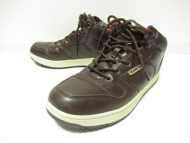 激レア・TEXACO テキサコ チャッカ スニーカー 靴 TXC-513 25.5センチ ブラウン系拍卖