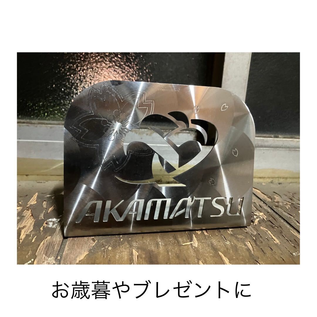 OSB-1 プレゼント お歳暮 中サイズ オブジェ オリジナル 制作 ステンレス ウロコ インテリア メタル プレート 両面看板 レトロアート拍卖