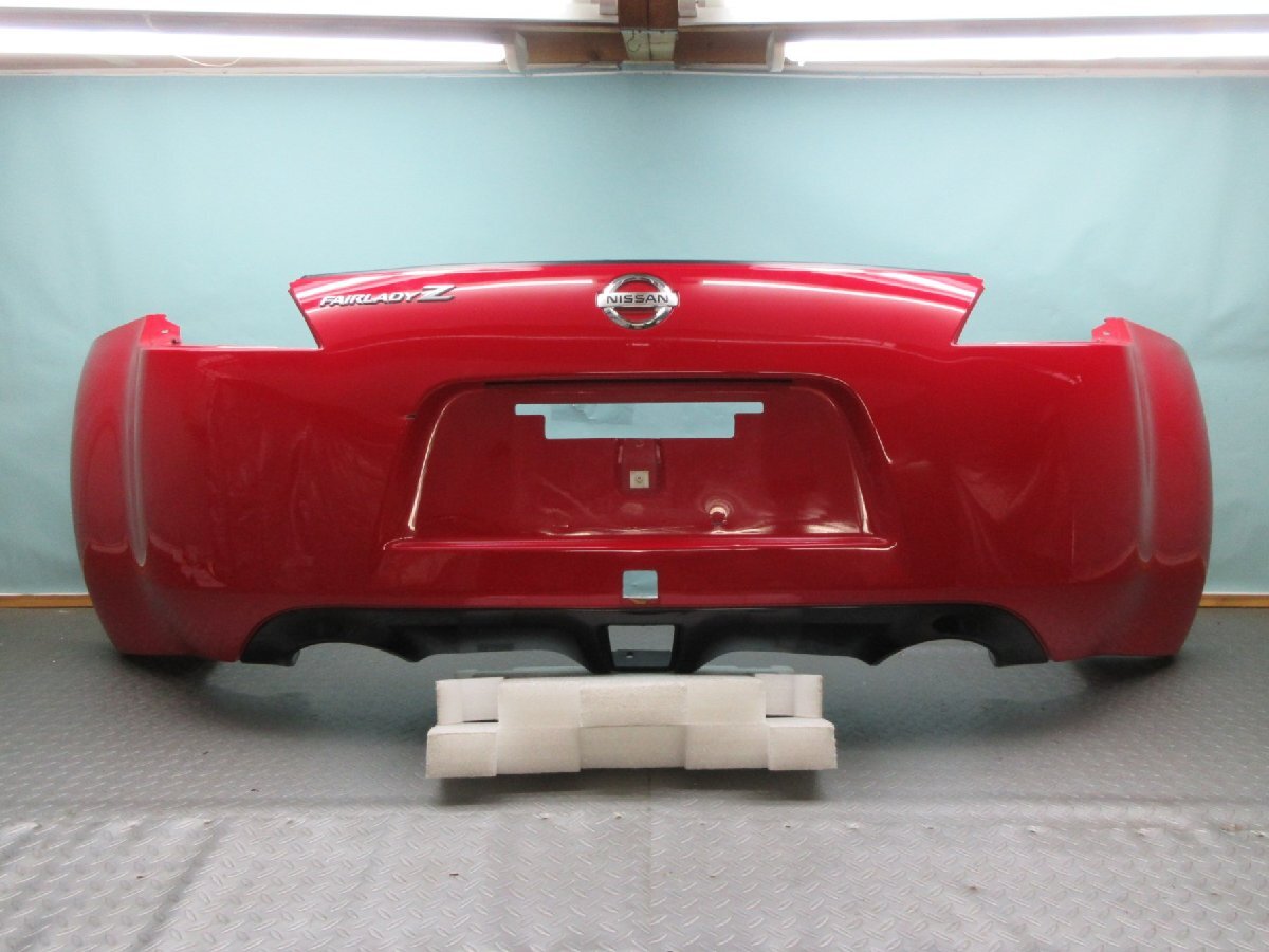 ◆ Z34 フェアレディZ FAIRLADY Z 後期 純正 リアバンパー 85022-1EA0H カーマインレッド拍卖