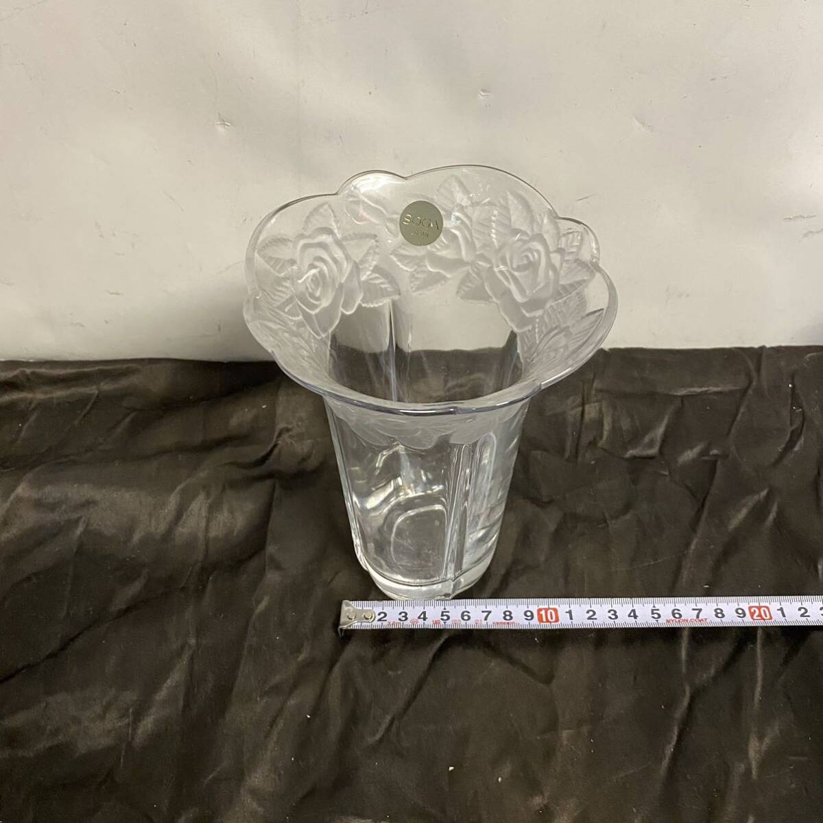 SOGA JAPAN フラワーベース 花瓶 曽我ガラス拍卖