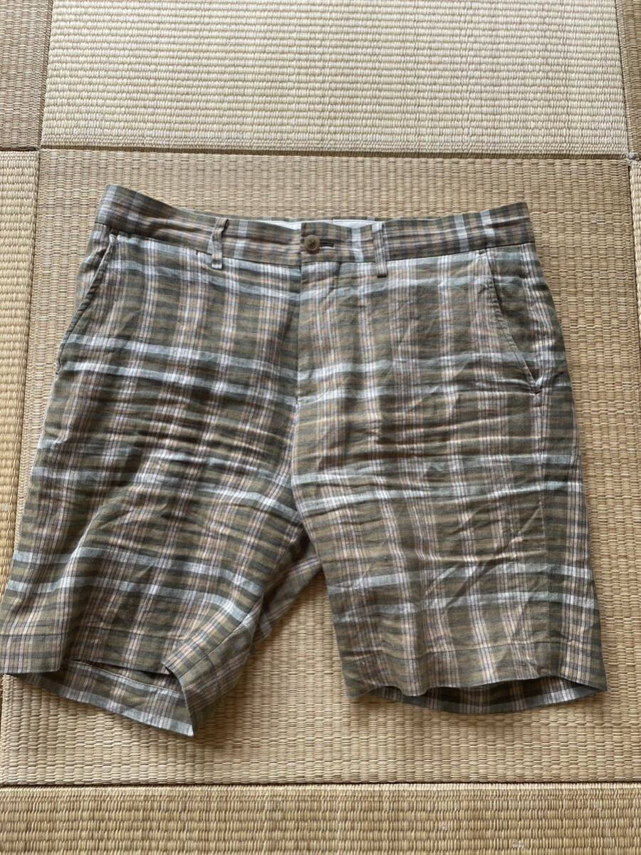 【送料無料】 beautiful people ビューティフルピープル ハーフパンツ ショートパンツ チェック サイズL拍卖
