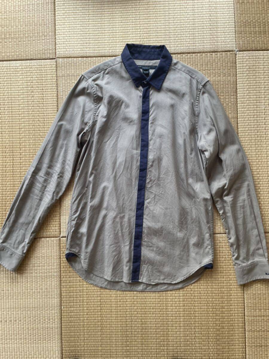 【送料無料】マークバイマークジェイコブス MARC BY MARC JACOBS 長袖 ドレスシャツ サイズM拍卖