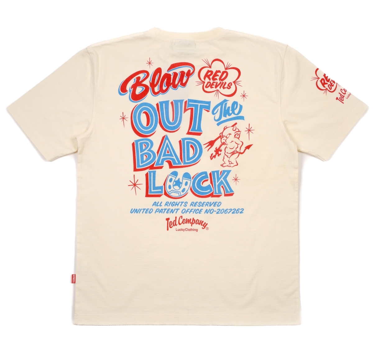 テッドマン/Tシャツ/白/L/tdss-489/エフ商会/カミナリモータース拍卖