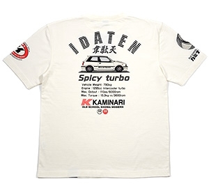 カミナリ雷/スターレット/Tシャツ/白/XXL/kmt-133/エフ商会/カミナリモータース/テッドマン拍卖