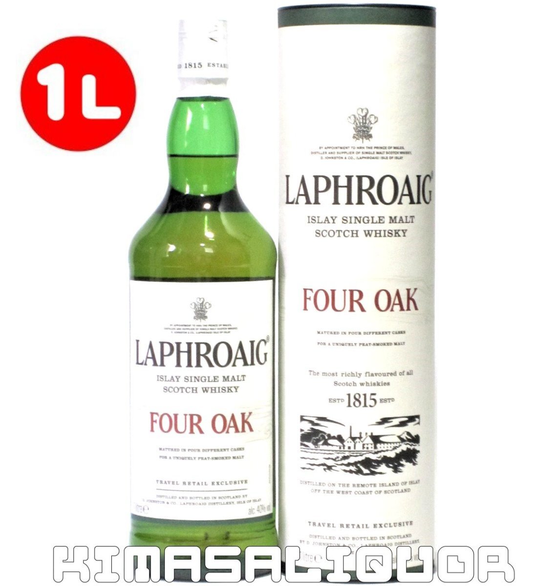 ラフロイグ フォーオーク 並行品 箱付き 40度 1000ml (1L)拍卖