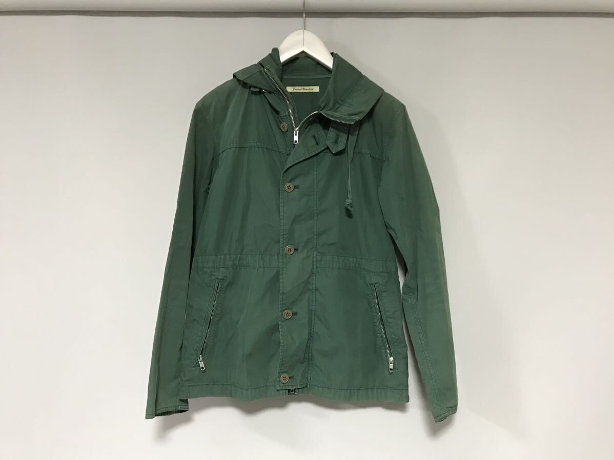 本物ジャーナルスタンダードJOUNALSTANDARDコットンマウンテンパーカージャケットメンズサーフミリタリービジネススーツグリーンM拍卖
