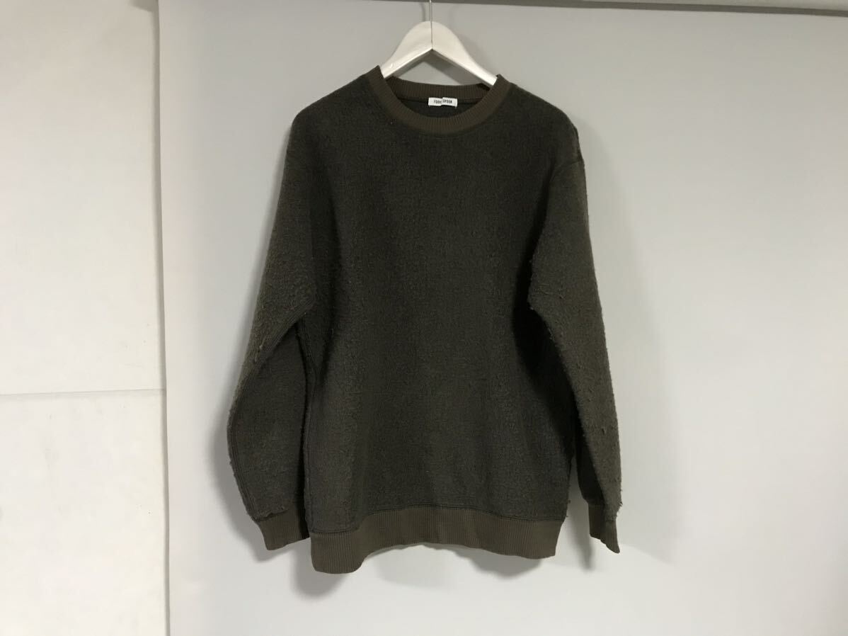 本物フォークアンドスプーンFORK&SPOONアーバンリサーチウール長袖セータースウェットトレーナーメンズサーフミリタリーXLカーキ4拍卖