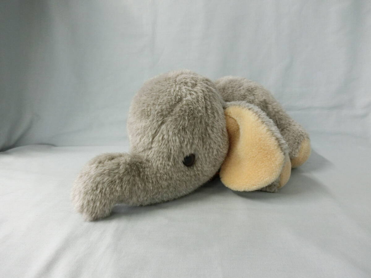 ぬいぐるみの 三英 Stuffed Animal ゾウ ぬいぐるみ 日本製 寝そべり 手触りふかふか 奥行40センチ 拍卖