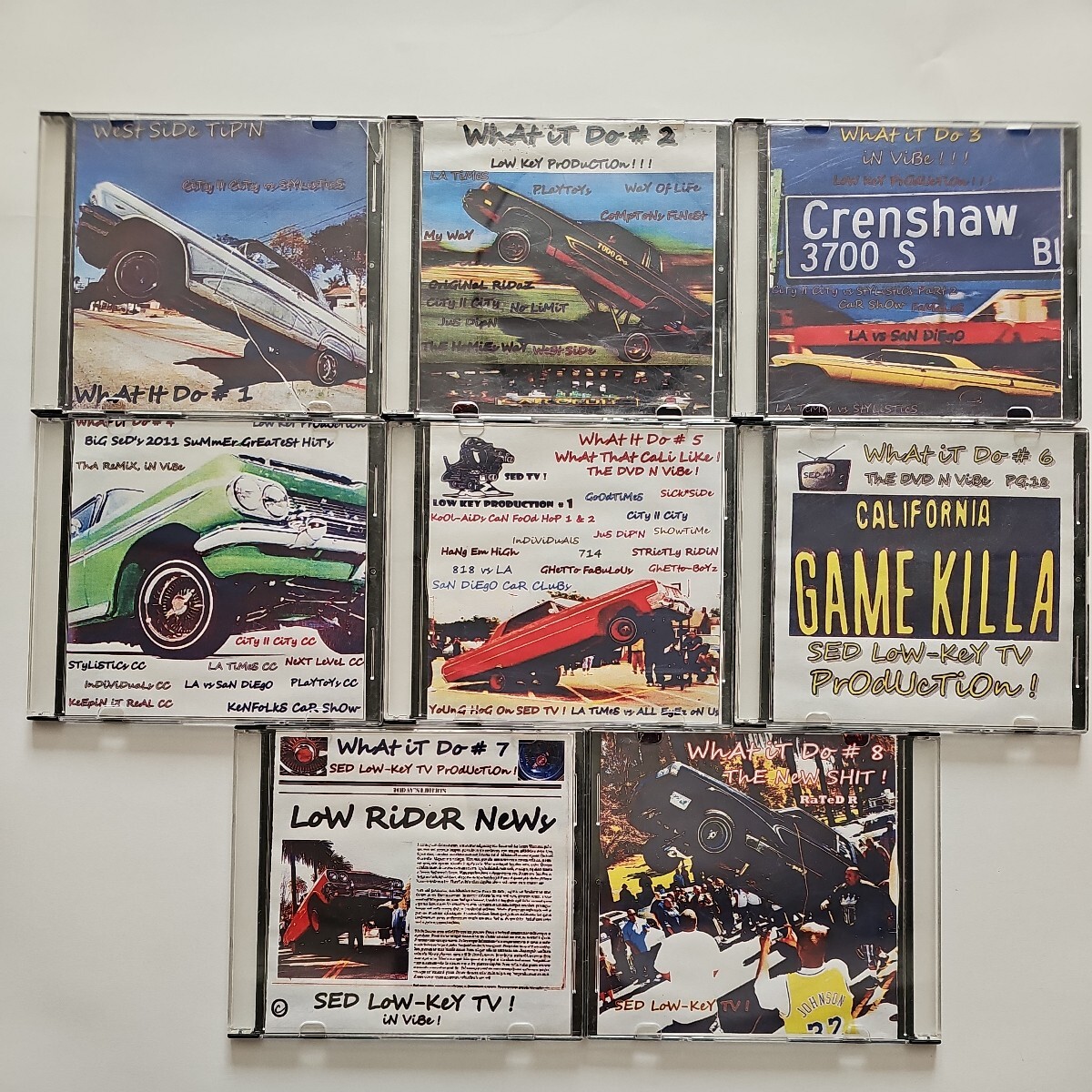 LOWRIDER DVD WatitDo #1~#8セット LOWKEYPRODUCTION DVD LOWRIDER ローライダー ストリートフィルム クルージング ホッピング拍卖