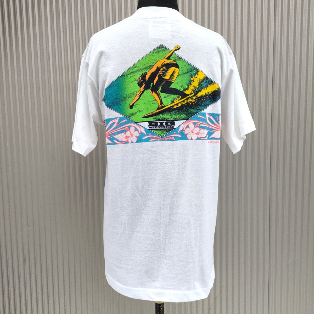 【80s/90s/USA製】新品/Village Mews/ヴィンテージ/デッド/ビッグウェンズデーBIG WEDNESDAY/WARNER BROS/サーフ/映画/ムービーTシャツ/M/拍卖