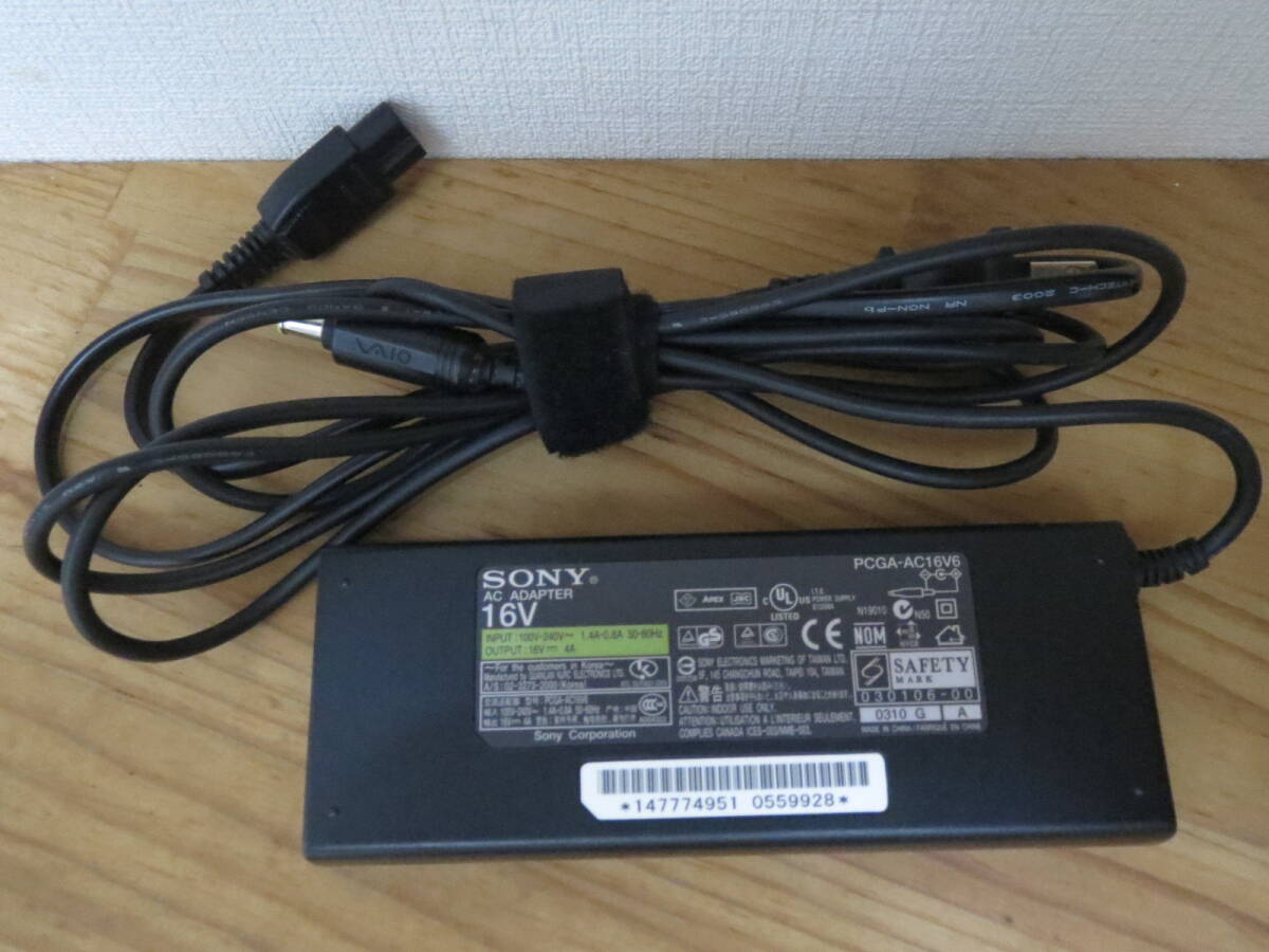 中古 SONY ソニー VAIO バイオ ノートパソコン 用 ACアダプタ PCGA-AC16V6拍卖