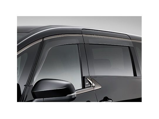 トヨタ純正 40系 ヴェルファイア用 サイドバイザー RVワイドタイプ モール部: ブラック ディーラーオプション品 雨除け ドアバイザー拍卖