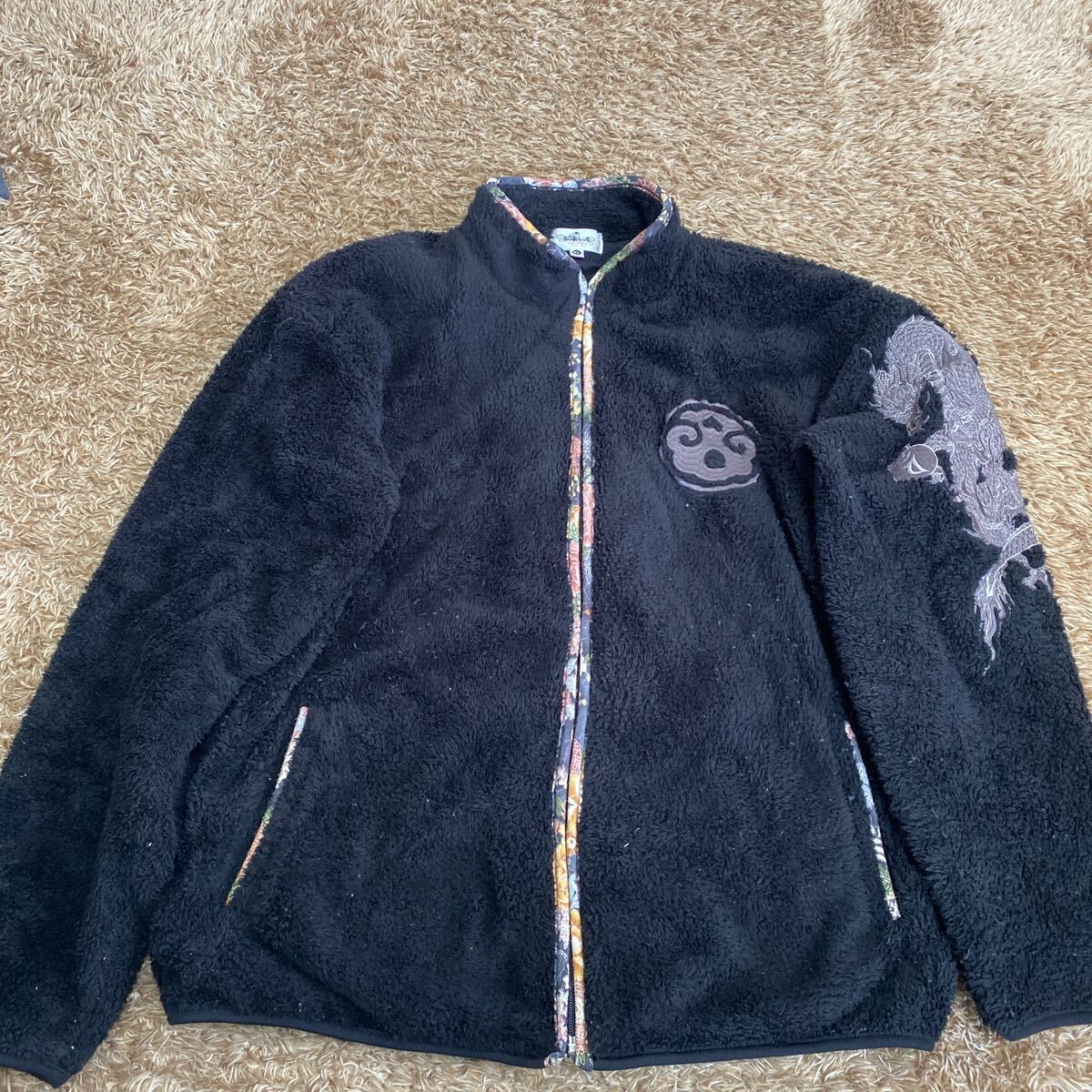 t81 絡繰魂 刺繍ボアジャケット サイズXL表記 中国製拍卖