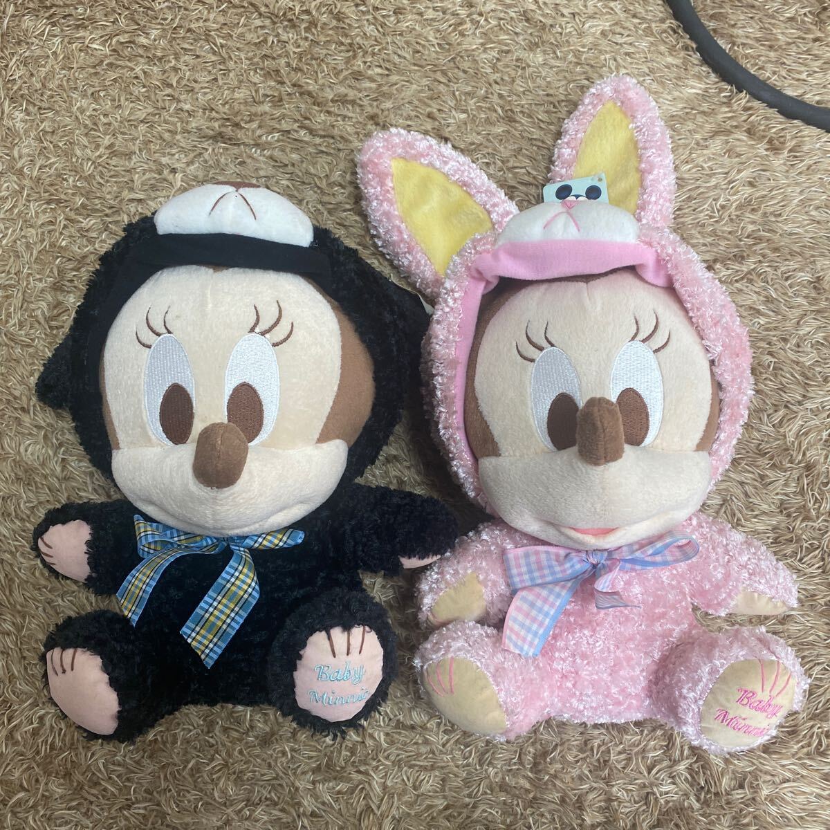 n12 アミューズ Disney BABY ミニーマウスぬいぐるみ2個セット 中国製拍卖