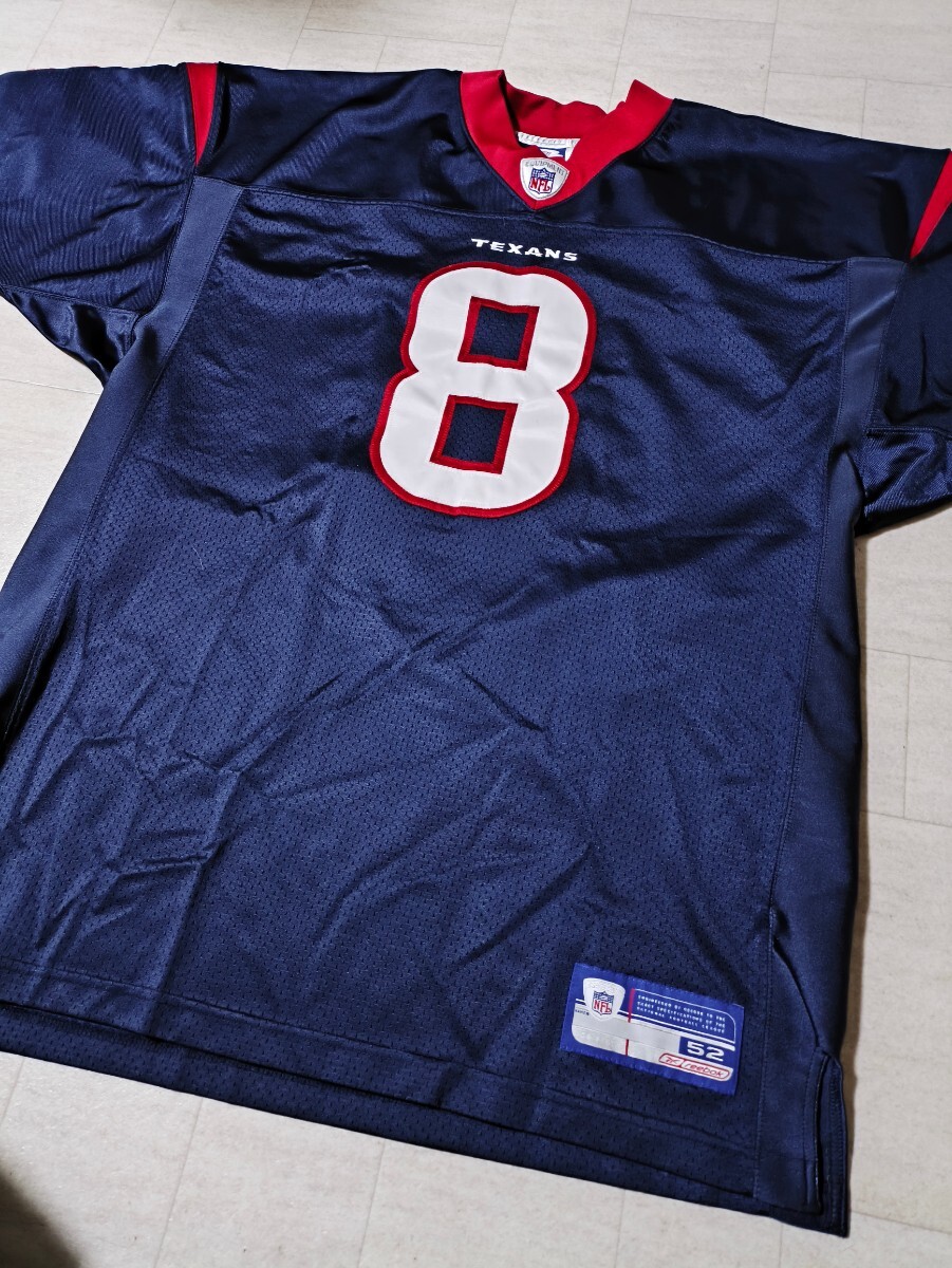 サイズ:52 美品 サイン入り NFL HOUSTON TEXANS ヒューストンテキサンズ #carr ゲームシャツ ユニフォームReebok/リーボック 拍卖