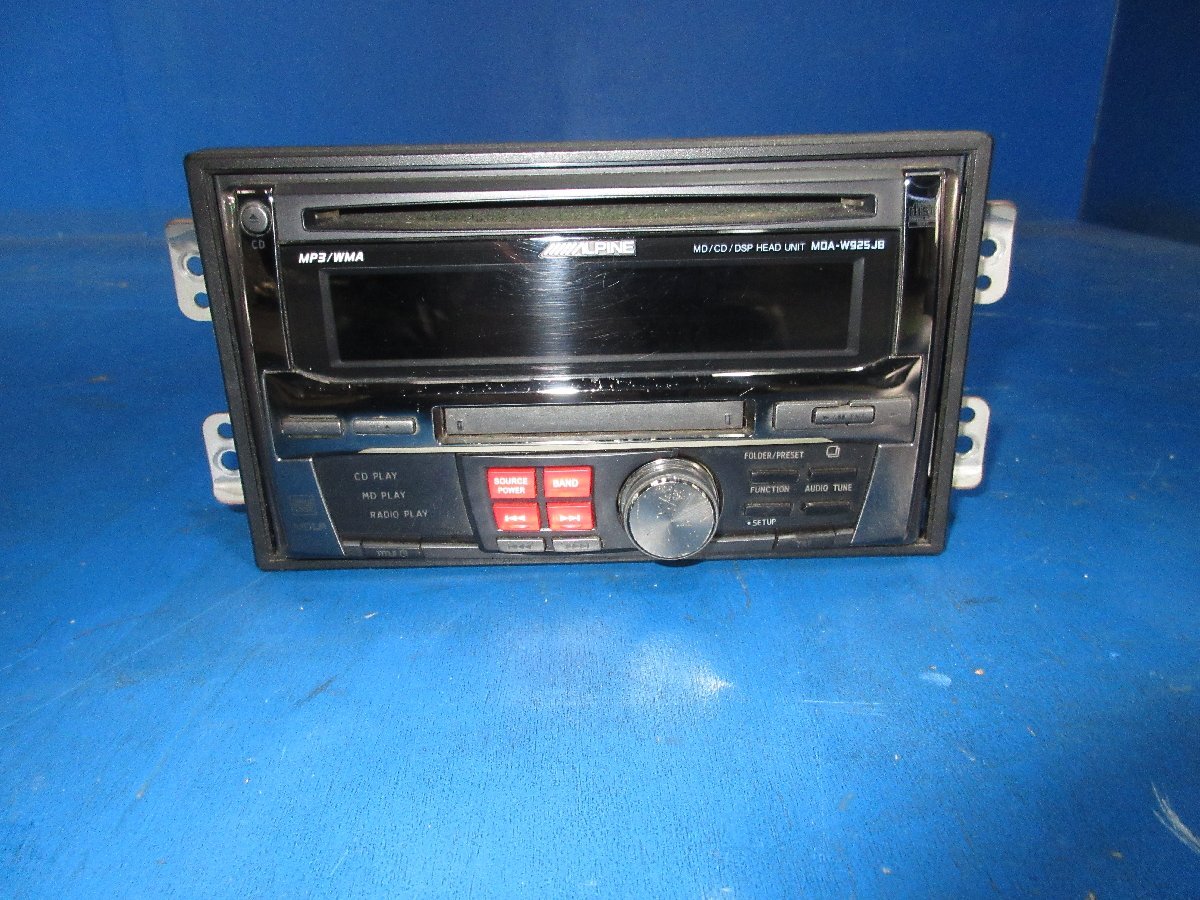 ジャンク品 ALPINE アルパイン CD MD プレーヤー オーディオ MDA-W925JB 2DIN (K拍卖