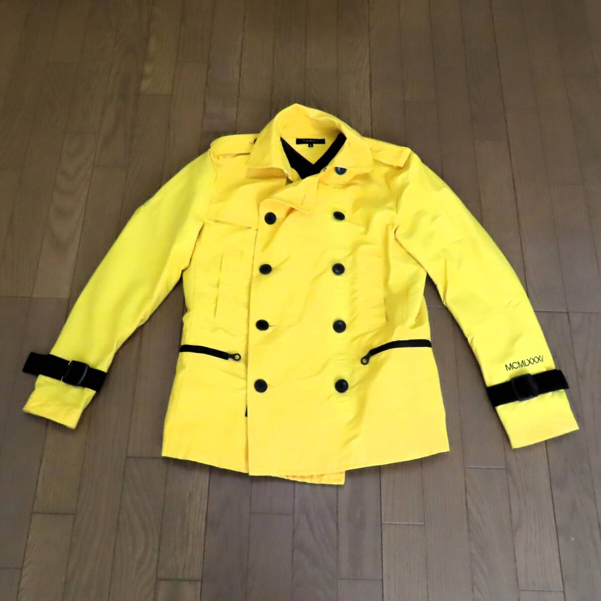 美品 Tommy hilfiger トミーヒルフィガー ナイロンジャケット メンズ イエロー 黄色 L拍卖