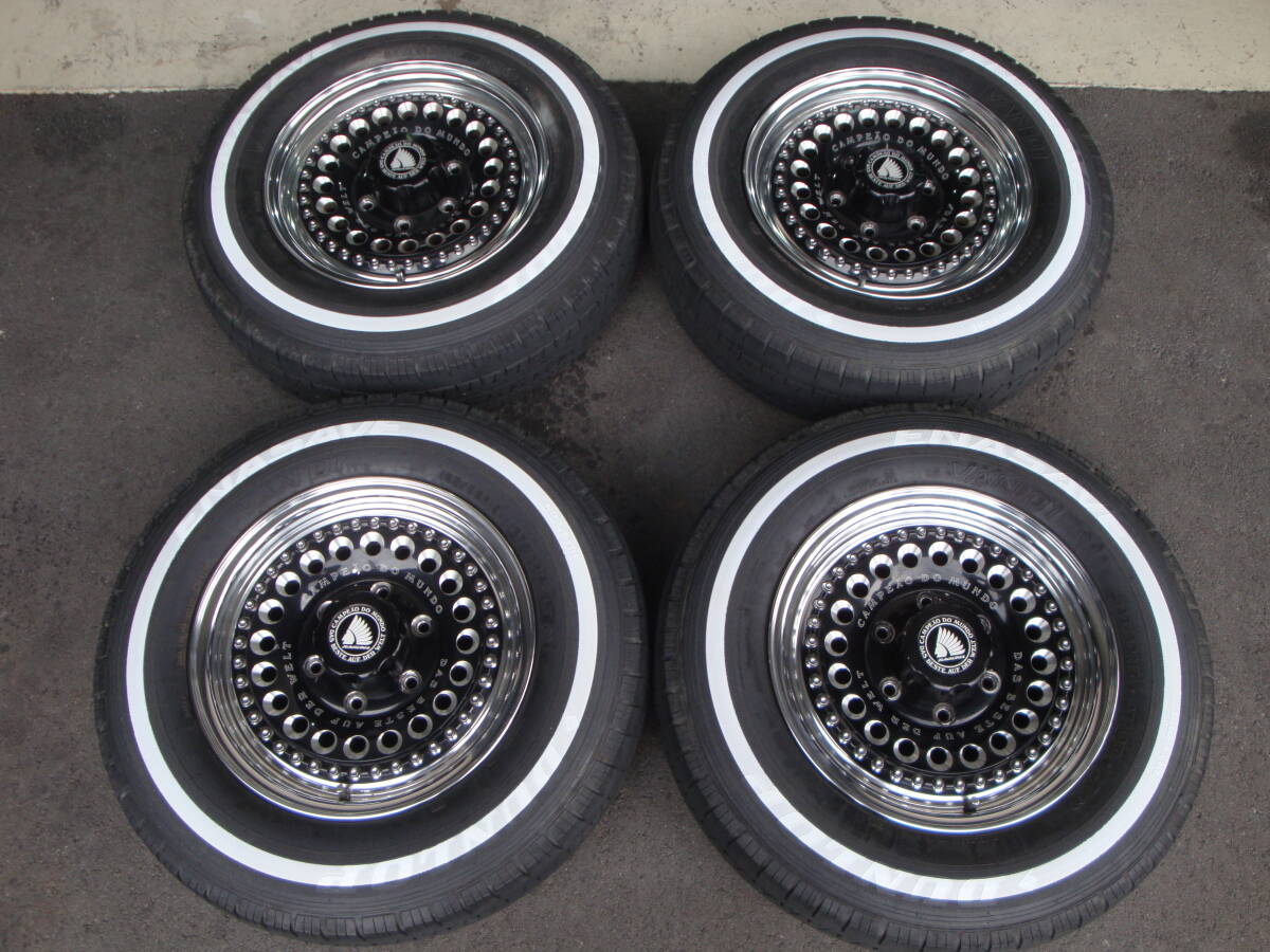 200系ハイエースに!ラグナ Dフォース 15インチアルミ+ダンロップ エナセーブ VAN01 195/80R15 4本セット!!タイヤプリンター施工済!拍卖