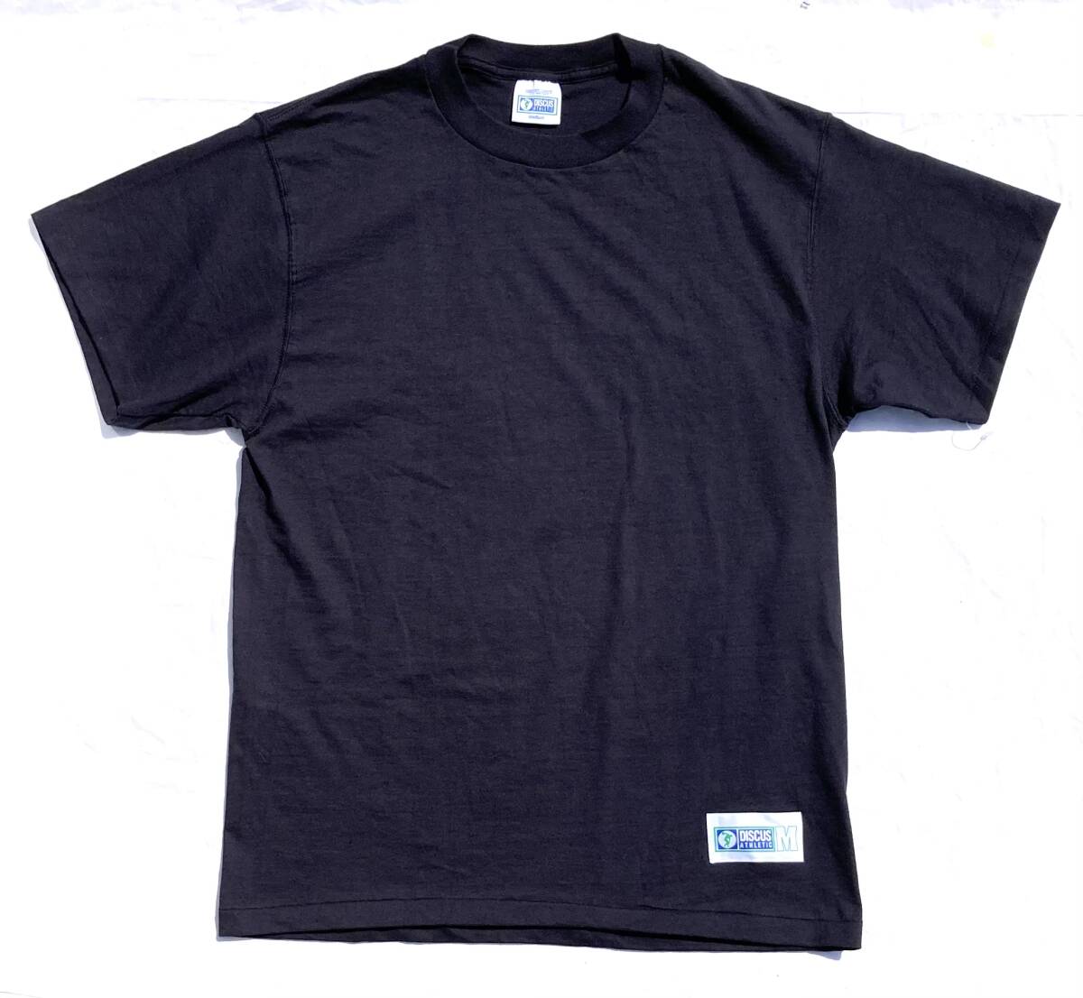 デッド 90s DISCUS ディスカス ブランク Tシャツ M 黒 無地 拍卖