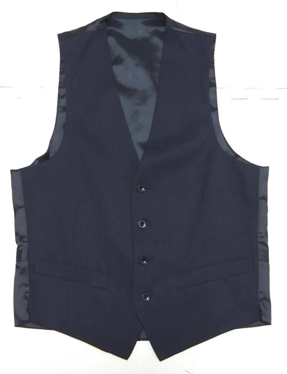SUIT SELECT スーツセレクト ジレ 紺 Y4 ベスト 状態良 BLS1700拍卖
