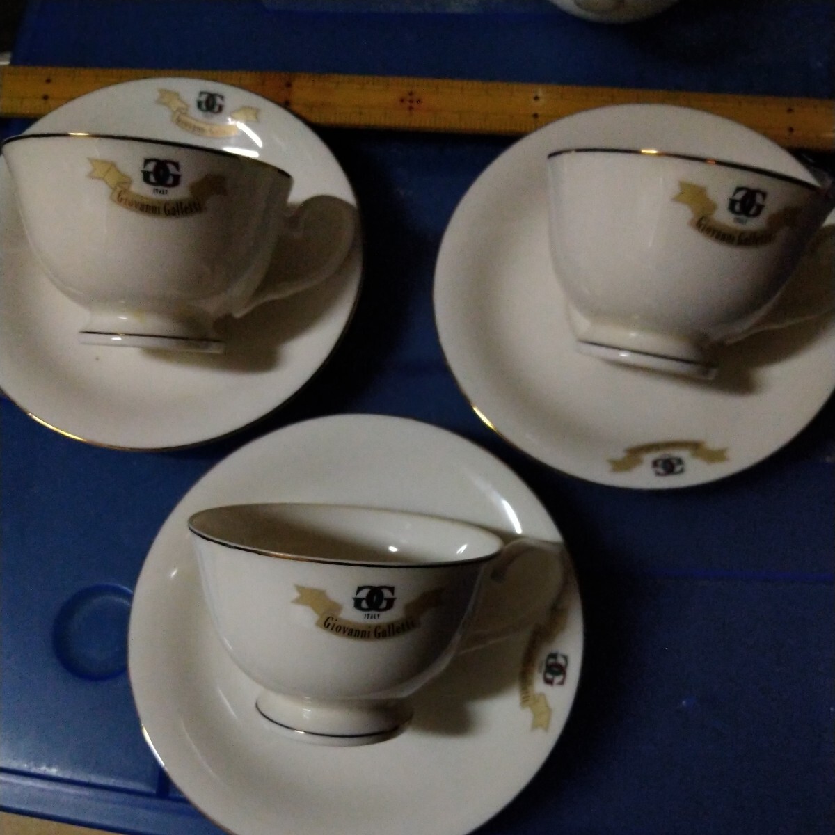 カップ ソーサー GG 3客セット 中古拍卖