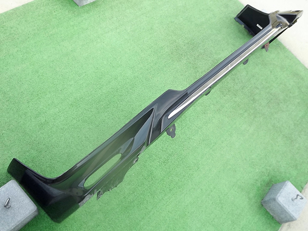 ☆送料安,純正オプション,後期,ブラック&メッキ★ノアZRR80GフロントアンダースポイラーZRR85GエスクァイアZWR80Gハイブリッド黒エアロRe:P拍卖