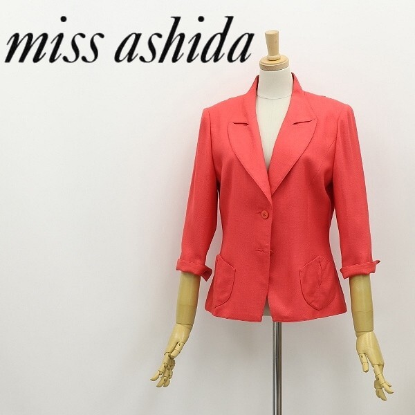 ◆miss ashida ミスアシダ 七分袖 2釦 カラー ジャケット 9拍卖