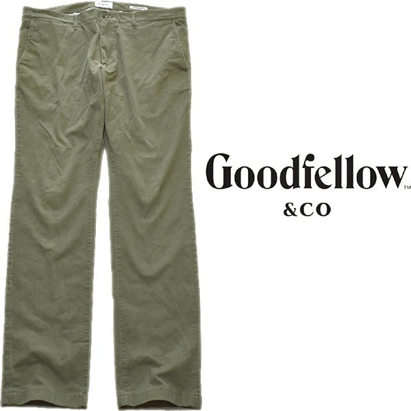 1点物◆グッドフェローXXLビッグサイズ緑チノパン古着メンズ38レディースOK90sストリート/スポーツMixワイドパンツ中古スラックス372393拍卖