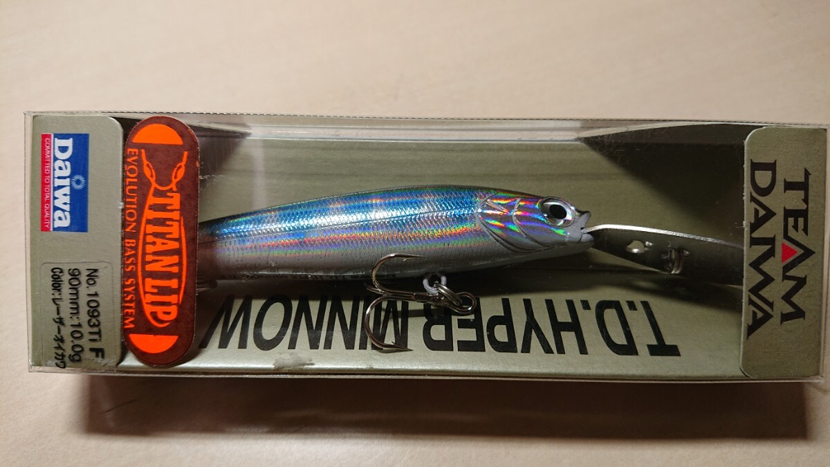 レア・未使用◆TDハイパーミノー 1093Ti F◆T.D.HYPER MINNOW チタンリップ 90mm 10g ダイワ拍卖