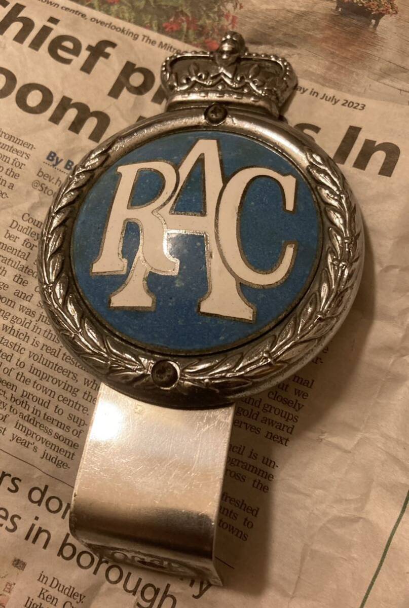 RAC Royal Automobile Club GRILL Badge J R Gaunt MINI Vanden Plas vintage DESMO バンプラ デスモ vespa ランブレッタ ラビット 60's拍卖