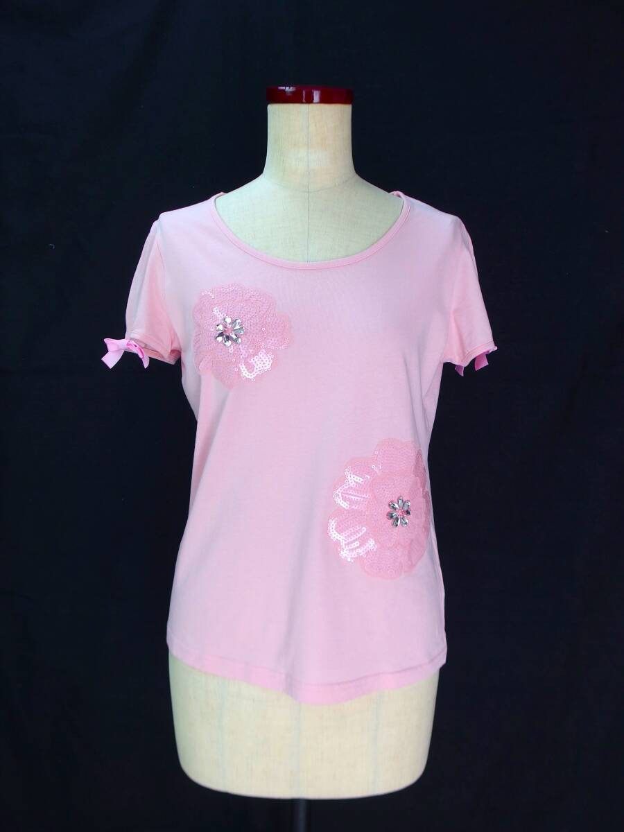 GALLERY VISCONTI ギャラリービスコンティ ★ 半袖Tシャツ ピンク サイズ2 (1270608)拍卖