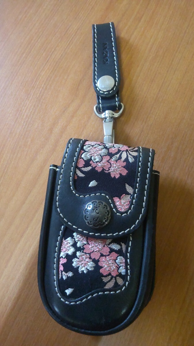 中古、花山、KAZAN、ウォレットケース、和柄、桜拍卖