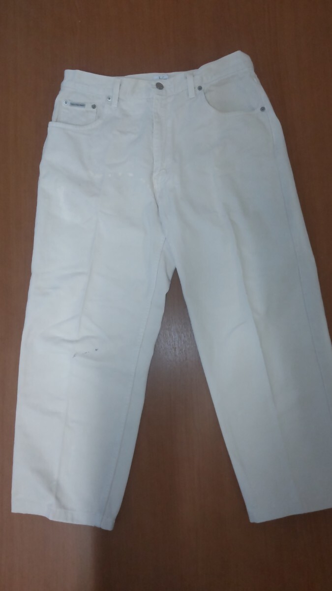 カルバンクラインジーンズ、33、ホワイト、古着拍卖