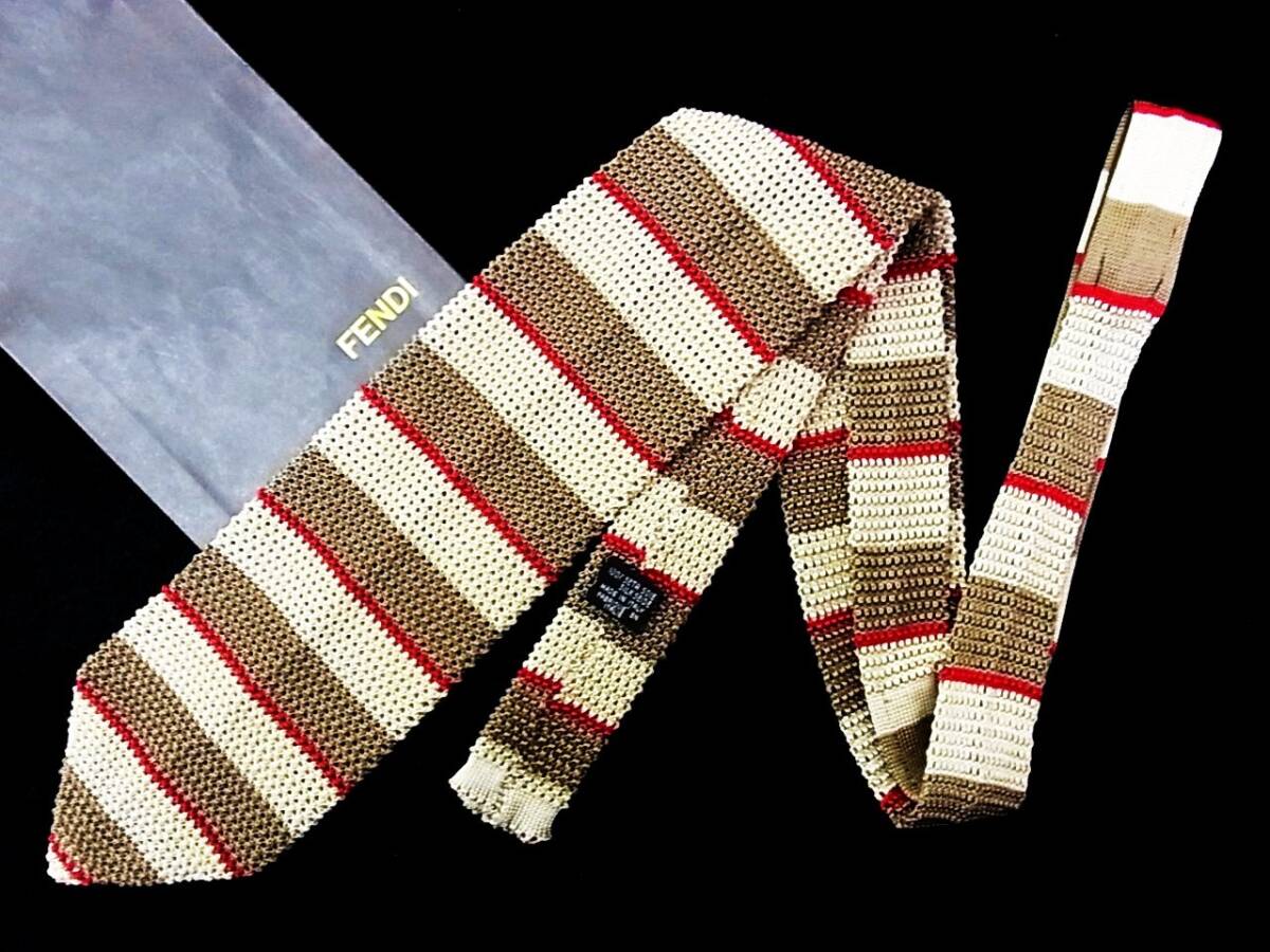 *:.*:【新品N】9233 フェンディ【FENDI】【ニットタイ】ネクタイ★■拍卖