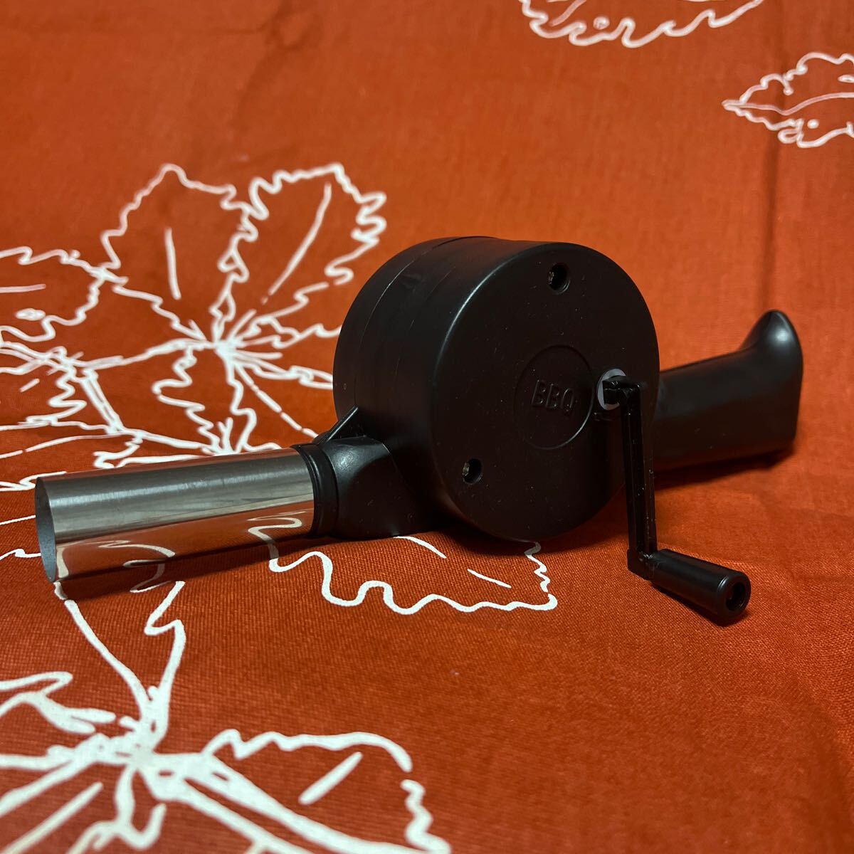 エアブロア 火起こし 送風機 キャンプ アウトドア バーベキュー ハンドエアポンプ エアーブロア 手動拍卖