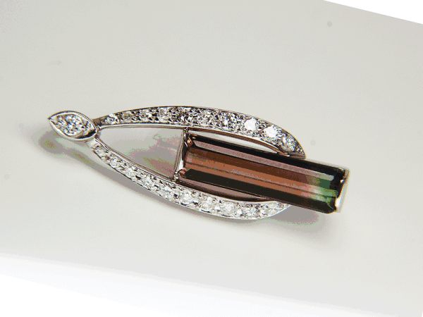 PT900 パーティーカラー トルマリン ペンダント 3.87ct 新品仕上げ済み!!拍卖