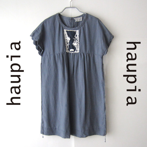 haupia/ハウピア★ 胸元のレースが素敵なパフスリーブワンピース拍卖