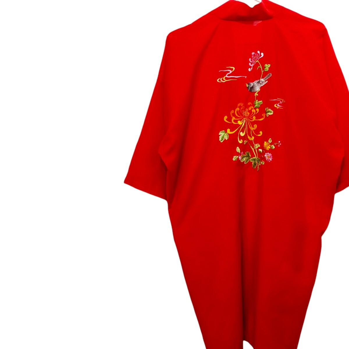 古着 fedo チャイナガウン 刺繍デザイン ヴィンテージ 70s 80s拍卖