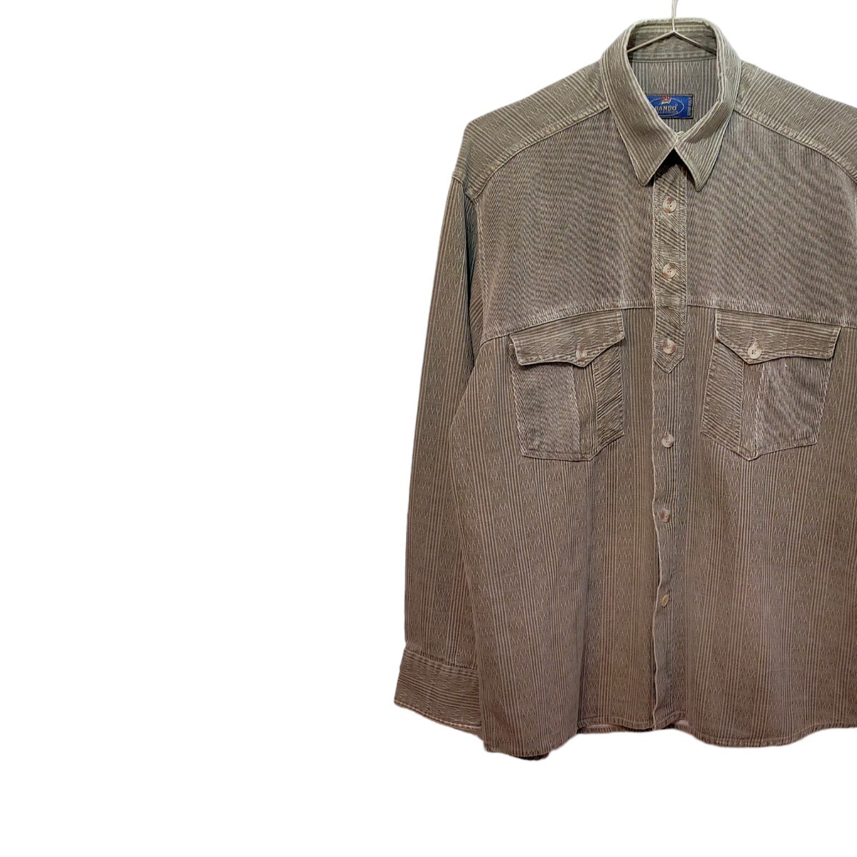 古着 bando collection 長袖シャツ ジャガードシャツ ヴィンテージ 80s 90s拍卖