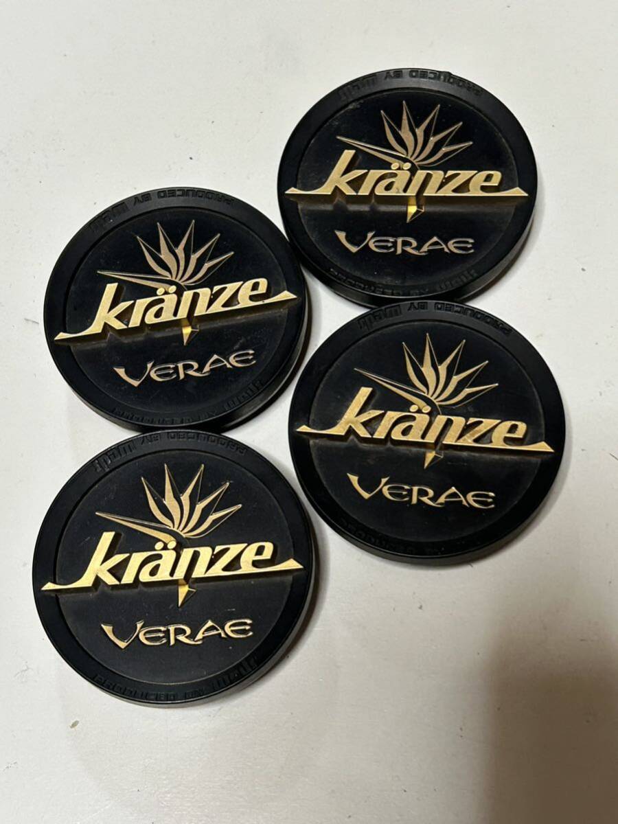 【259】Weds ウェッズ Kranze クレンツェ VERAE ヴェラーエ アルミホイール用 センターキャップ 4枚拍卖