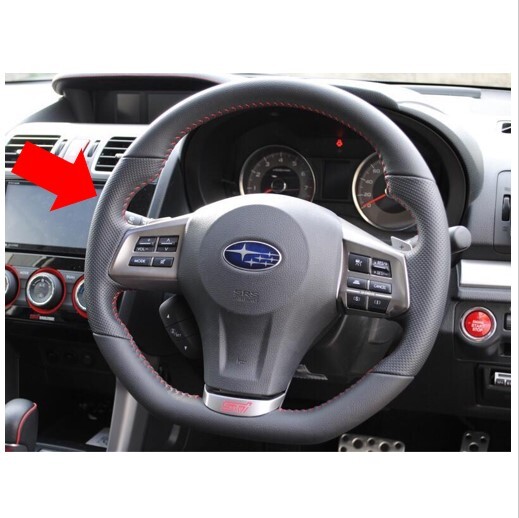 ◆新品 未使用 純正部品 スバル WRX STI ステアリングホイール レッドステッチ 流用 レヴォーグ SUBARU ドレスアップ インテリア◆拍卖