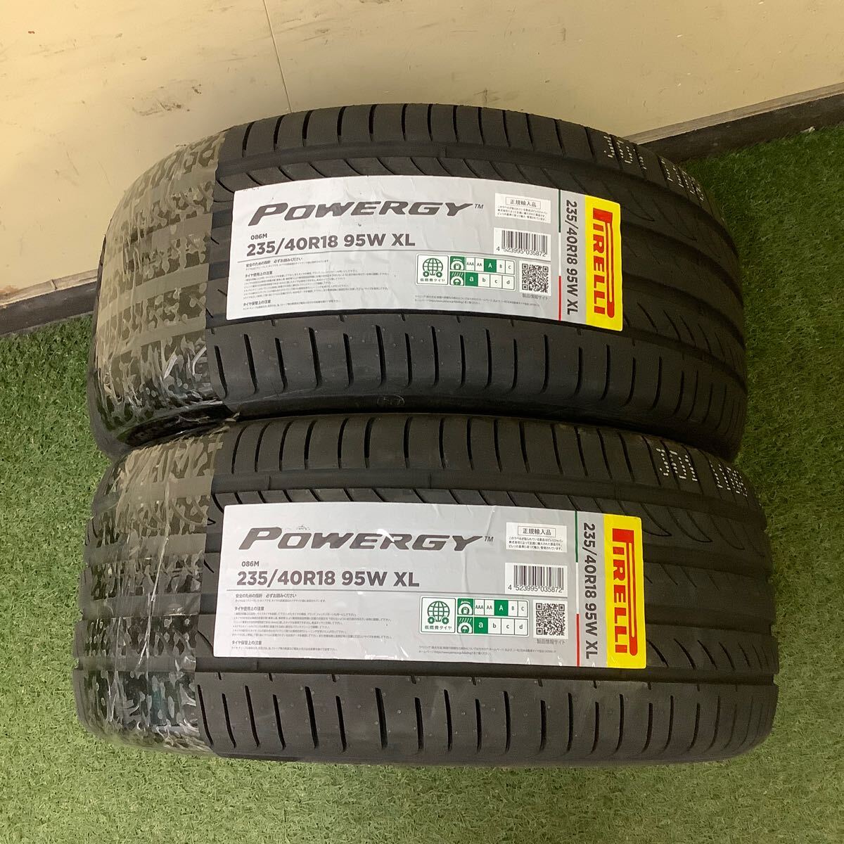 新品 ピレリPIRELLI パワジー POWERGY 235/40R18 95W XL 正規輸入品 タイヤ2本セット 管番1754拍卖