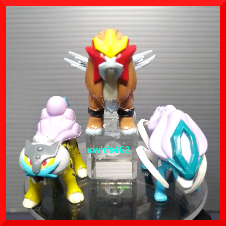 即決美品 モンコレ エンテイ ライコウ スイクン 3種セット TOMY 任天堂 ポケットモンスター ポケモン フィギュア 初期 pokemon figure 111拍卖