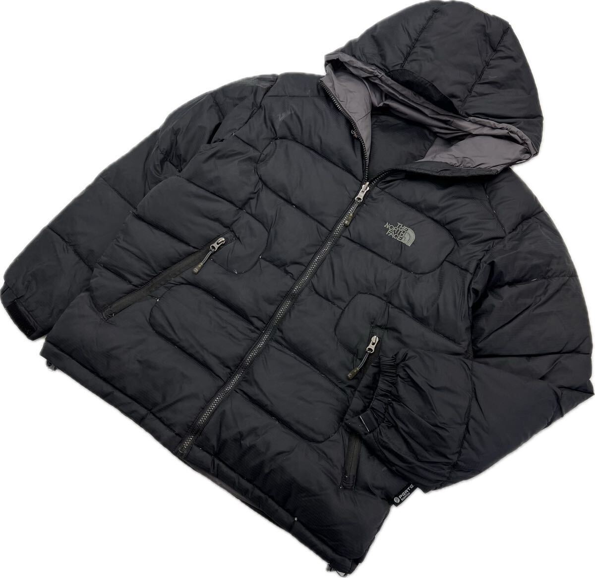 THE NORTH FACE ☆ パーテックス 中綿 ダウンジャケット ダウンパーカー ブラック XL アウトドア 秋冬 人気 定番 ノースフェイス ■S3165拍卖