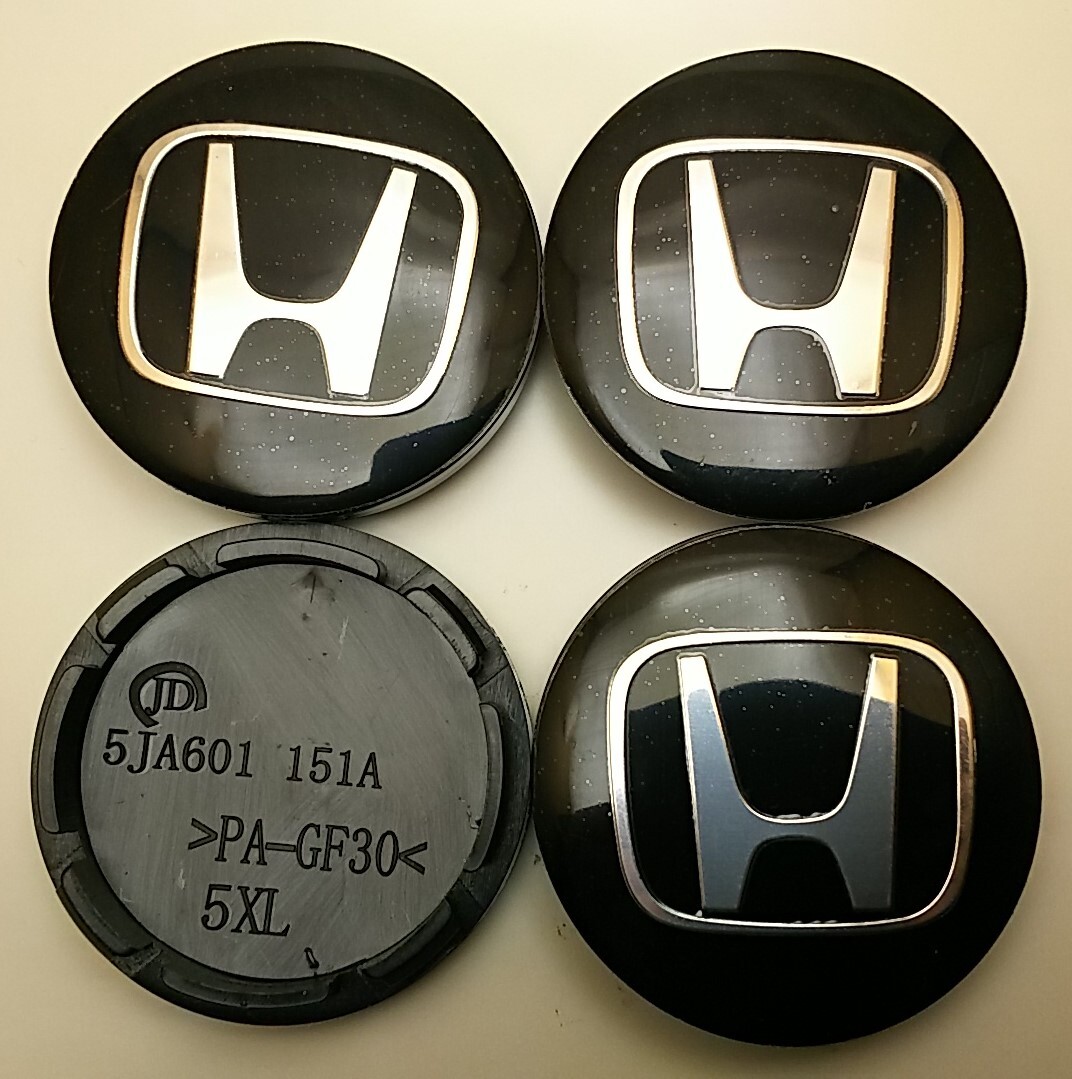 HONDA 56mm 黒銀 4コ ホイールキャップ N-ONE バモス N-WGN NSX N-BOX フィット オデ フリードッセイ ステップワゴン フリード ヴェゼル拍卖