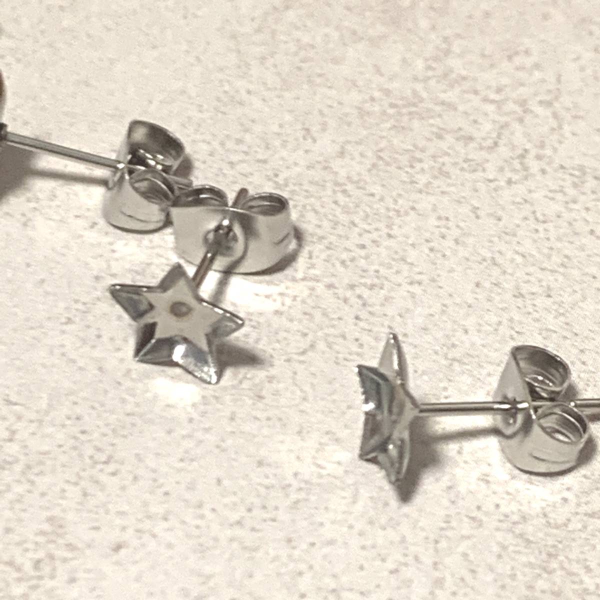 SUS304 ステンレス 星型トレー ピアス 4個拍卖