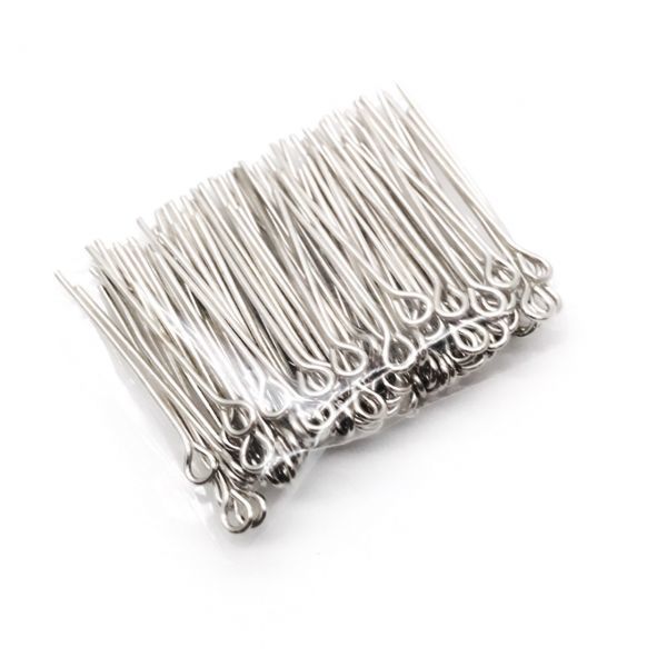 お肌に優しいニッケルフリー ヘッドピン 9ピン 25mm シルバー 約100本拍卖