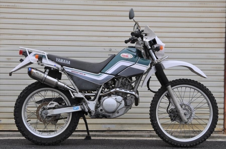 SECRET SPEED★ヤマハ セロー225 buronco ブロンコ スリップオンマフラー ブルー サイレンサー yamaha モタード オフ車 カスタムパーツ拍卖