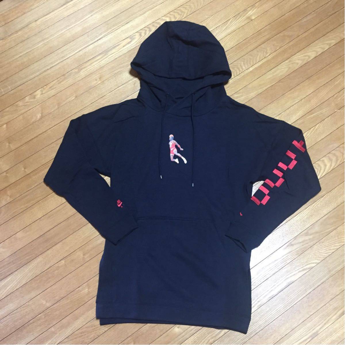 ナイキ パーカー NIKEウェア M AJ W1988フリースフディーTOP AJ0430-010 010BLK/RED Mサイズ相当 170-180cm 送料無料拍卖