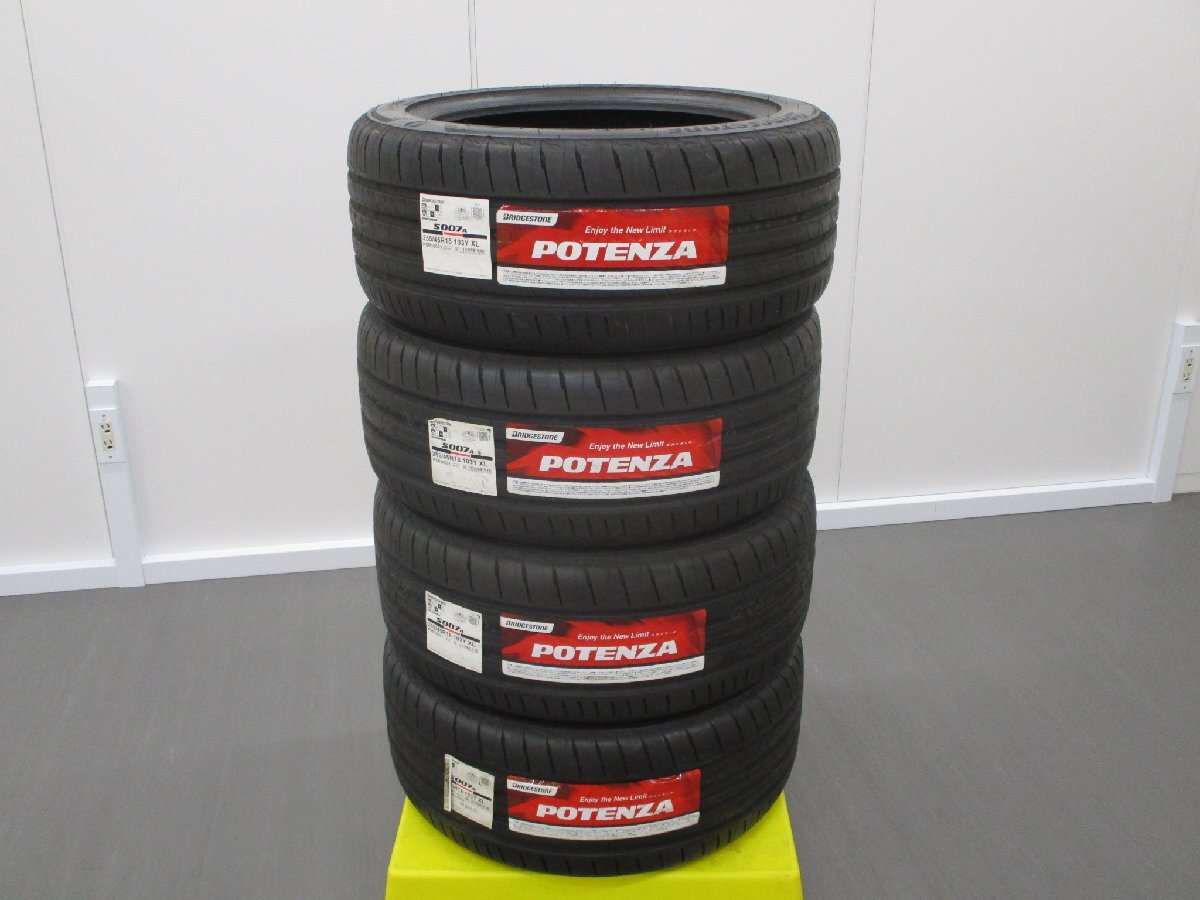 【未使用タイヤ4本セット】ブリヂストン ポテンザS007A 255/45R18 2023年製造拍卖